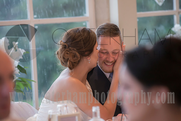 Surrey wedding photographer / selsdon park hotel wedding a secret kiss 33