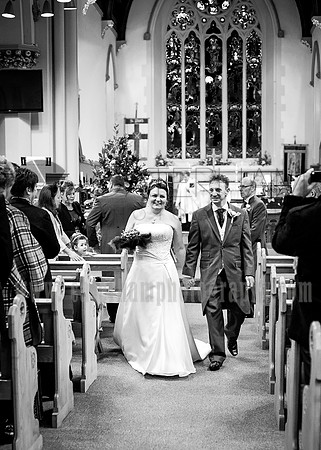 Surrey wedding photographer- St Pauls Church, East Molesey wedding - The happy couple