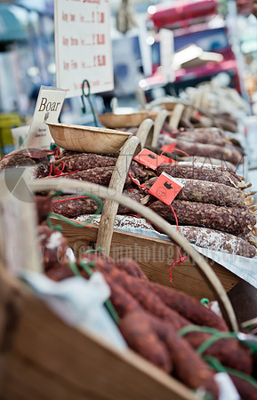 Surrey event photographer / caterham food festival/ Sausages display